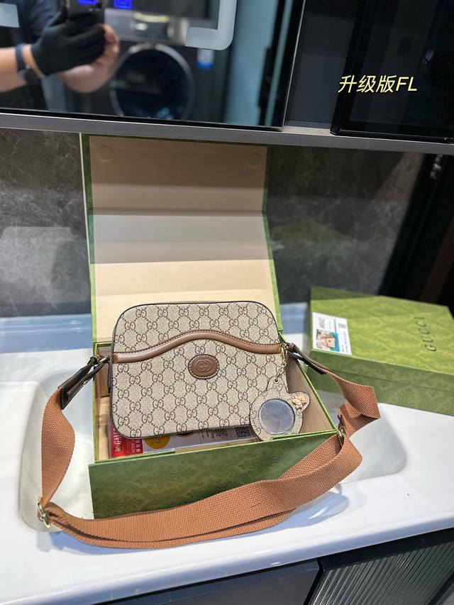 礼盒包装 Gucci 相机 新品 原版古奇斜挎包24年新品 尺寸24Cm