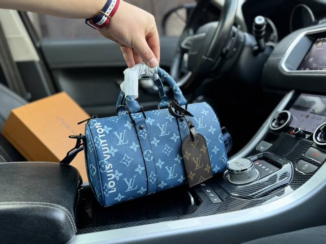 升级版高端货 新款 Louis Vuitton Lv单肩包 M46803 路易威登 Louis Vuitton Bandouli re Keepall 25 可