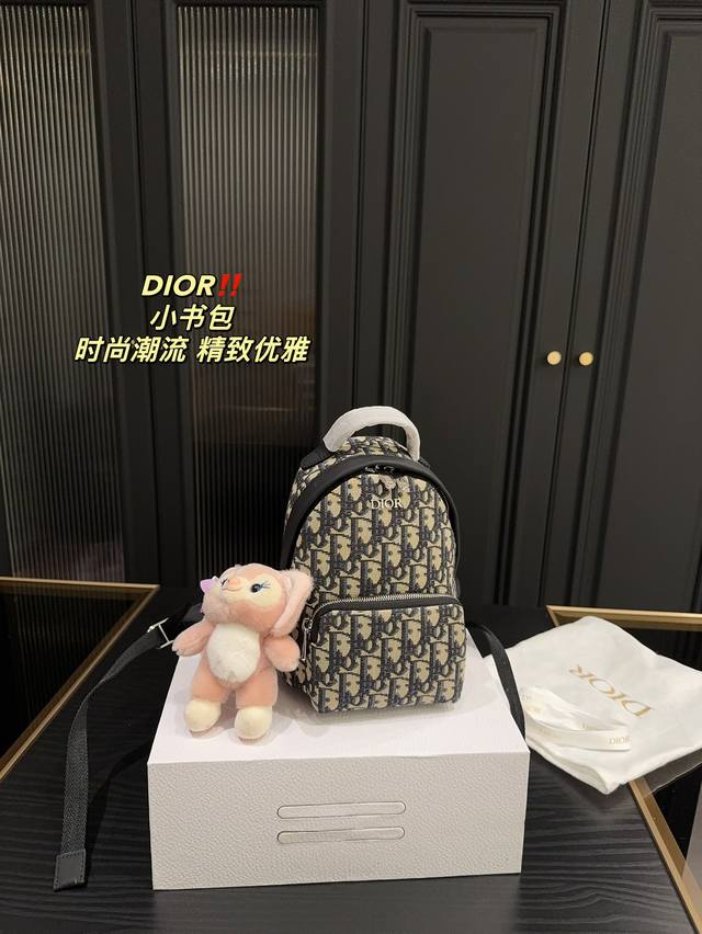 折叠盒尺寸17.24 迪奥 Dior 小书包 简单百搭 颜值高 日常出街首选 潮酷时尚女孩必入款