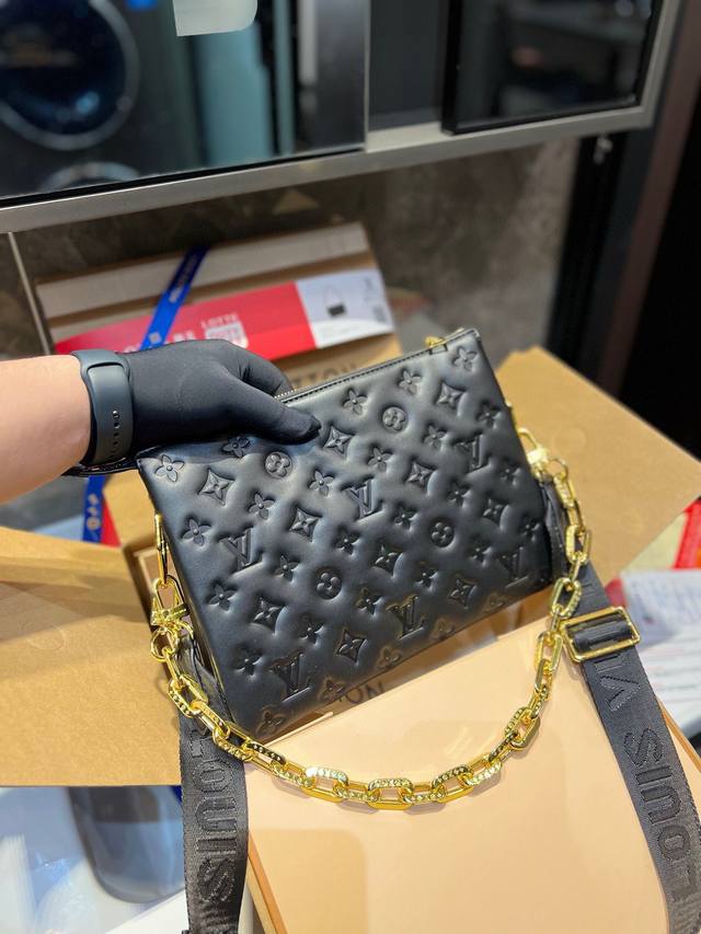 中号 飞机盒 Lv风琴包coussin 超级经典系列 洋溢着青春气息 轻松玩转不同场合ydl尺寸27.20