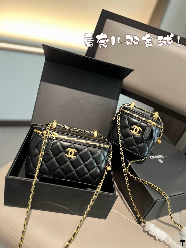 Chanel23S 双金球羊皮黑色长盒子 Chanel 23S 羊皮长盒子 羊皮看起来有高贵范 喜欢的人依然很爱 羊皮娇贵一些些 字母手柄一样的美 如风妳错过了