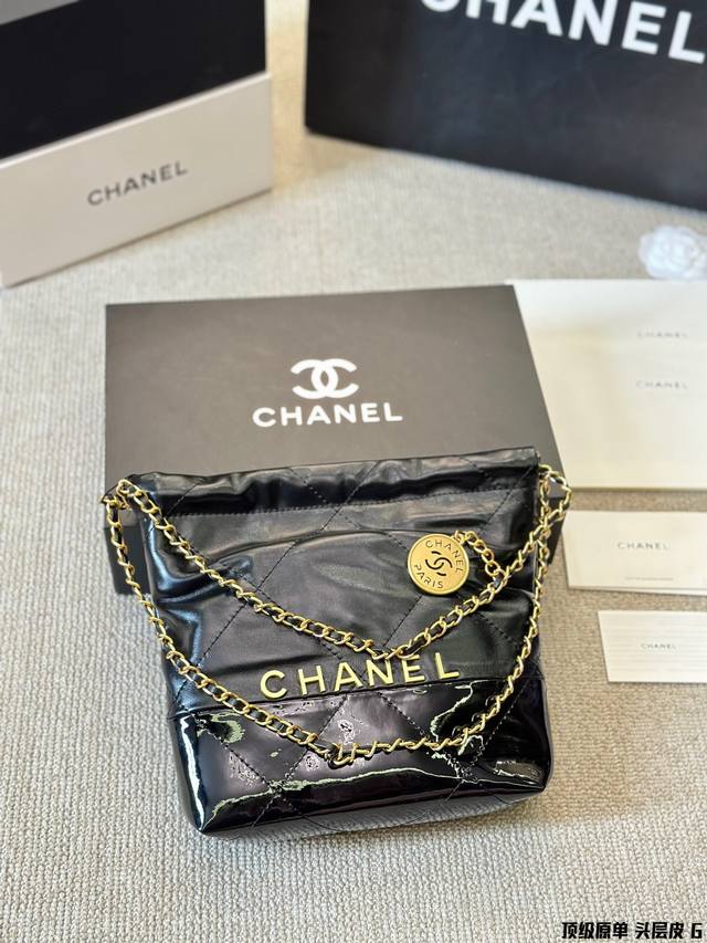 顶级原单 头层皮 Chanel 金币托特包 慵懒随性又好背 上身满满的惊喜 高级慵懒又随性 彻底心动的一只 Size 20 22Cm 盒