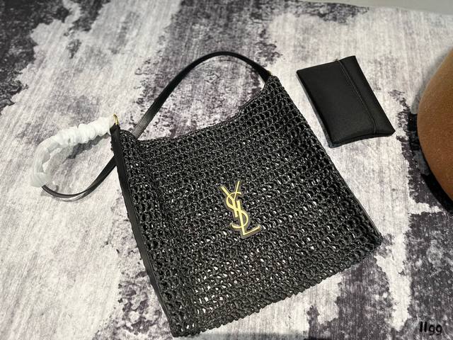 飞机盒 尺寸33.36 圣罗兰 Ysl 草编托特包 夏天必备拉菲草单品 清清爽爽 简约时尚 通勤日常皆可的百搭神器