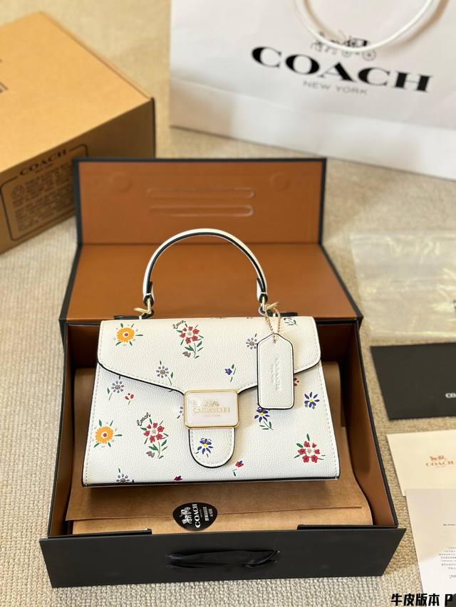 牛皮版本 Coach新款奥莱coach Pepper小号手提邮差包 奥莱款 Coach2023新款 百搭气质 Size 23 15Cm 专柜tabby同款系列