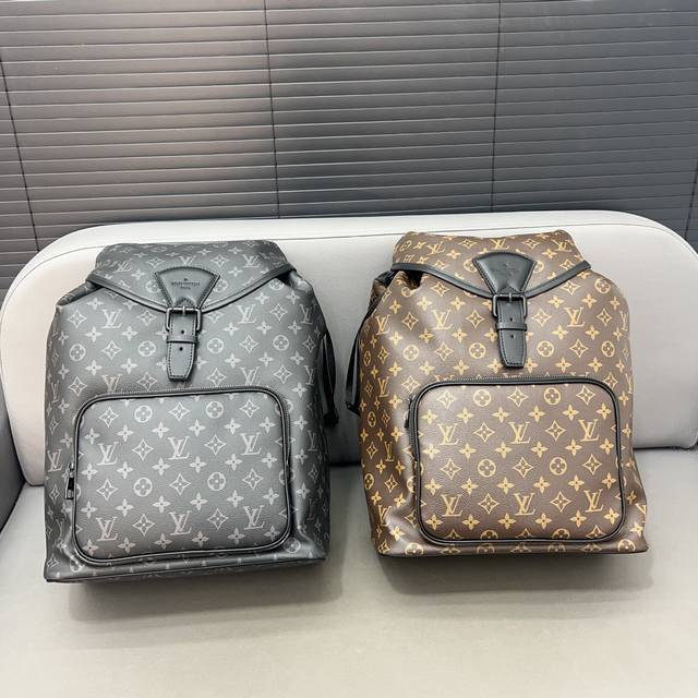 Louisvuitton 路易威登 Eclipse 双肩包 男士印花背包 电脑包经典logo搭配原厂工艺材质 休闲百搭采用精湛镶嵌细工，实物拍摄 原厂原