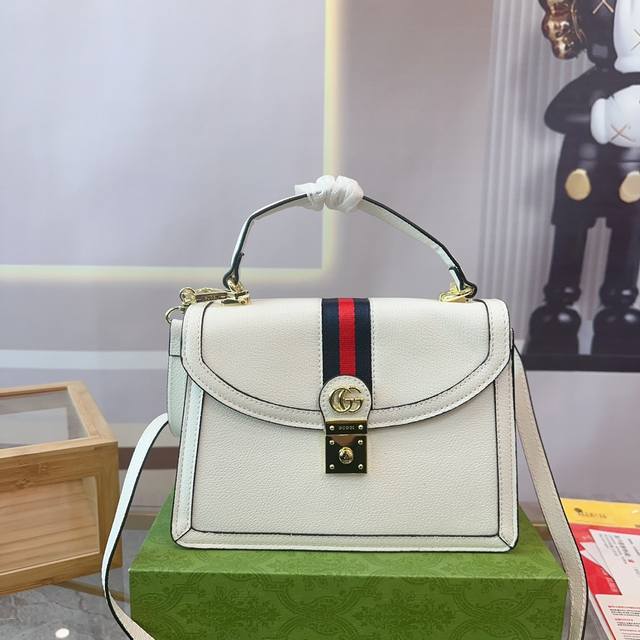 折叠礼盒包装 Gucci Ss22 Ophidia系列 新款 老花手提邮差 耐看 复古 不易过时 配原版乌木色牛皮～Xe这个款复古韵味特别浓，对版五金原