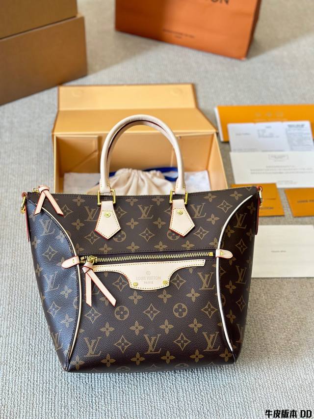 牛皮版本 Lv Tournelle Pm手提包 中号手袋这款favorite 中号手袋以monogram 帆布制成，可手拿，肩背两用。配有可拆卸