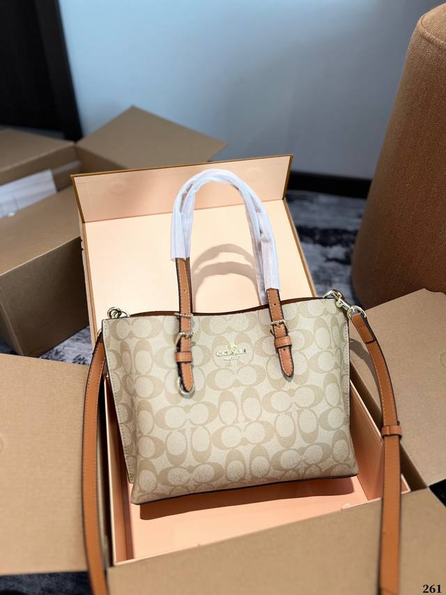 Coach Mollie25 托特包 蔻驰coach代工厂最新购物袋 出货顶级品质亮泽五金logo 炒鸡火实用的款式 多用款内衬logo时尚百搭款式 超