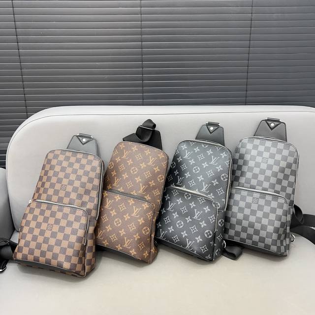 Louisvuitton 路易威登 Avenue系列胸包 斜挎包 男女通用单肩包 采用精湛镶嵌细工，经典百搭 实物拍摄 原厂原版面料 N41719 配送