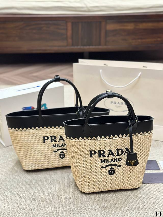 同价 Prada绝美草编包 是背 Prada 阳光草编包的夏天啦 马上夏至了，来推荐这只 Prada阳光草编包 编织和皮革，清爽 - 点击图像关闭