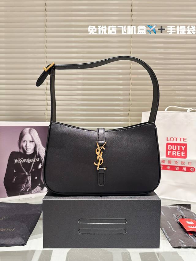 复刻版 牛皮 平纹 Ysl1 奶呼呼的圣罗兰腋下包 Ysl圣罗兰 Saint Laurent Le 5 A 7 Hobo Bag In Smooth Leath