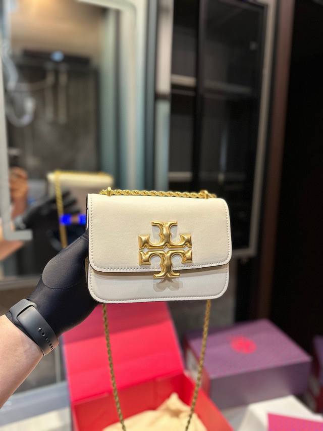 小号 礼盒包装 Tory Burch Eleanor托里伯奇 专柜最新款链条包 大小适中 进口面料手感质感超级好更耐磨！ L尺寸小号19Cm