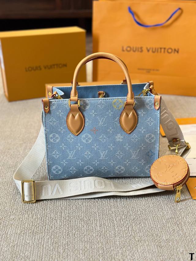 新牛仔 Lv Onthego 新款丛林包 Onthego绝对是通勤工具包必备单品之一轻盈容量大百搭最最关键不娇气小号的尺寸刚刚好也不像老花的容易撞款 尺寸小号2 - 点击图像关闭