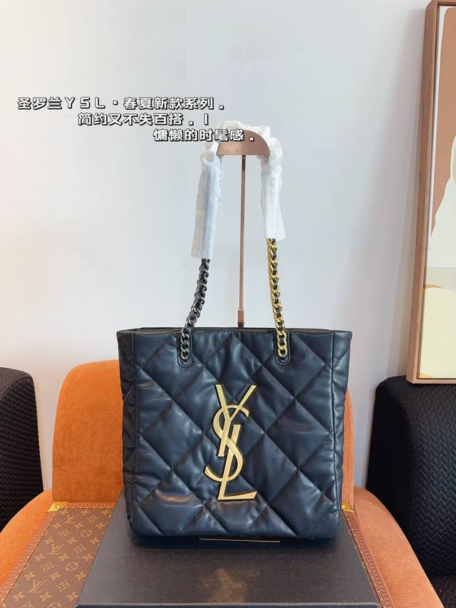 圣罗兰 Ysl 菱格托特包. 百搭经典 精致的一只 真的超级无敌巨可爱 仙气满满 小姐姐日常必入款尺寸：35*9*25 30*8*31Cm