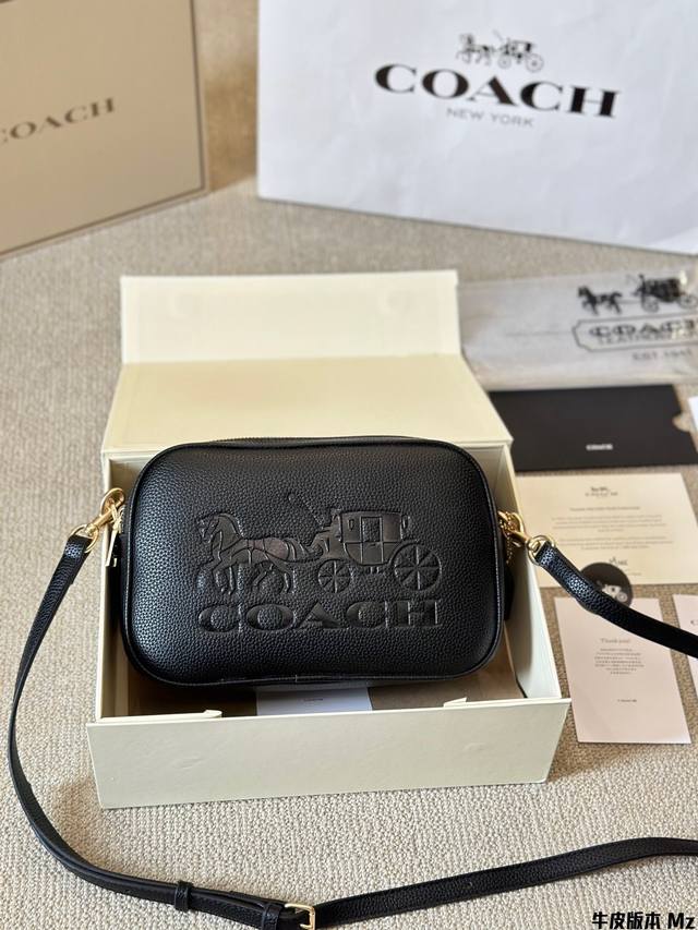 牛皮版本 Coach Dempsey相机包女包斜挎包 COACH 蔻驰 Camera Bag 经典相机包Horse And Carriage 相机包 出货 原厂