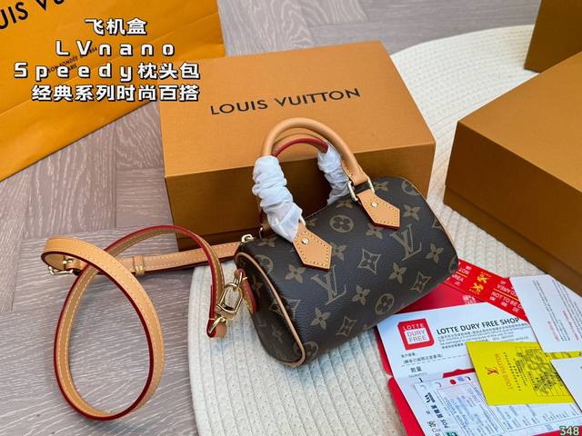 飞机盒 LV nano Speedy枕头包 经典系列 时尚百搭 独特的艺术气息 颜值高 日常出街首选 尺寸16 11