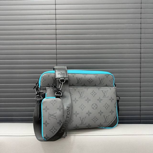 Louisvuitton 路易威登 Trio三合一 邮差包 单肩包 男女通用斜挎包 采用精湛镶嵌细工，经典百搭 实物拍摄 原厂原版面料 配送防尘袋 礼盒 25