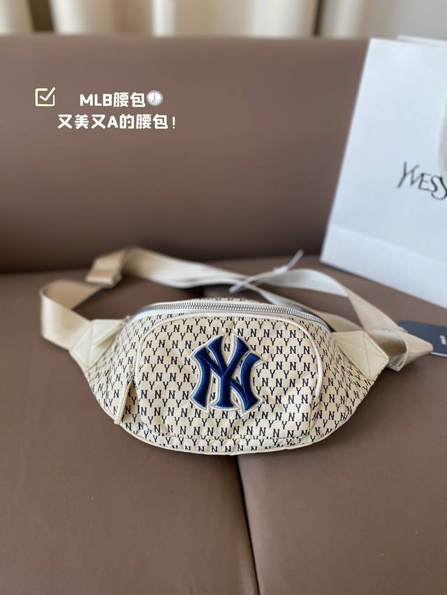 Size：上宽30*15Cm Mlb腰包 又美又a的腰包！ 很是清爽！