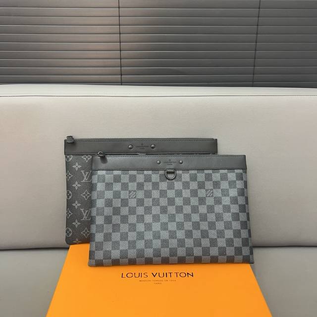 Louisvuitton 路易威登 Discovery手袋 手拿包 印花信封包夹包 采用精湛镶嵌细工，实物拍摄 原厂原版面料 配送防尘袋 礼盒 29 X 19