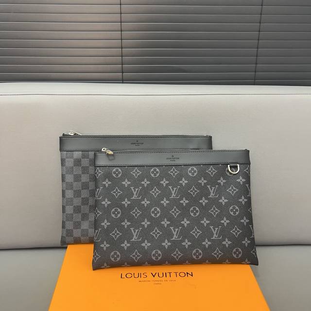 Louisvuitton 路易威登 Discovery手袋 手拿包 印花信封包夹包 采用精湛镶嵌细工，实物拍摄 原厂原版面料 配送防尘袋 礼盒 29 X 19