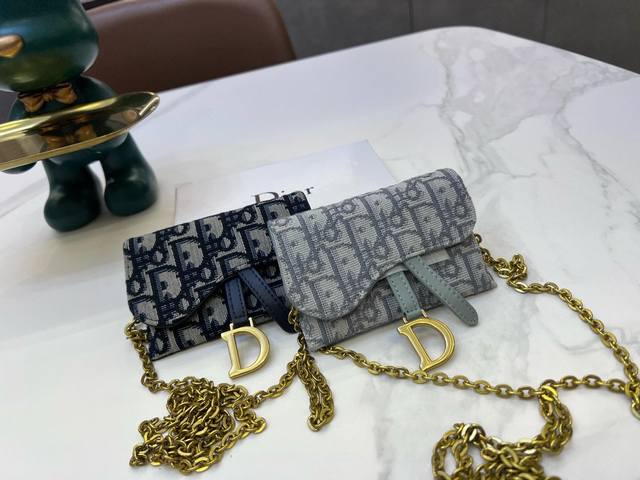 6117 Dior 2020 专柜最新款 女士背包钱包卡包腰包多用款 可盐可甜 小巧可爱原版帆布配羊皮 12 7