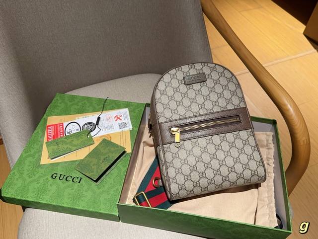 Gucci 古奇ophidia系列胸包尺寸20×28×16礼盒包装