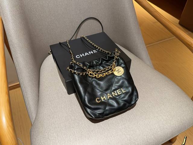 香奈儿chanel22Bag迷你mini垃圾袋尺寸20Cm礼盒包装