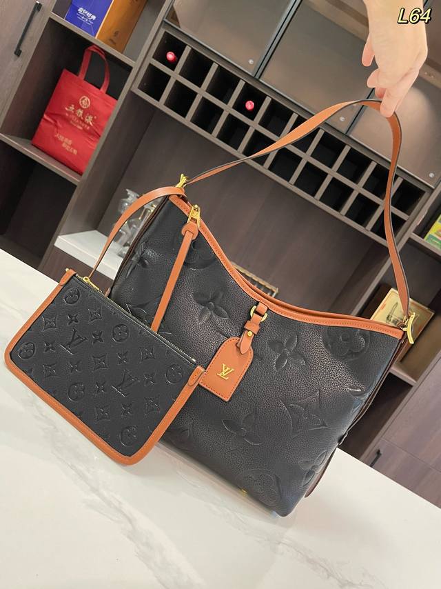 无礼盒 Size：30*26Cm Lv 托特包 压花 Carryall 背上秒变气质女神 容量杠杠的 日常出街完全拿捏！