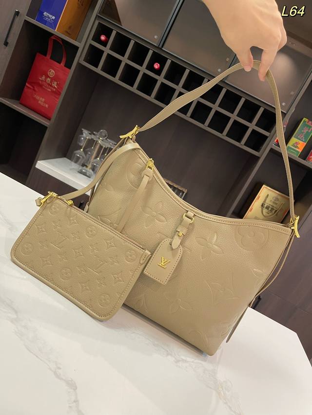 无礼盒 Size：30*26Cm Lv 托特包 压花 Carryall 背上秒变气质女神 容量杠杠的 日常出街完全拿捏！