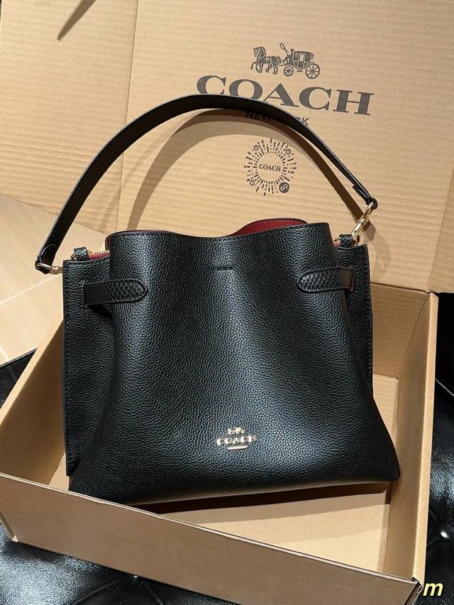 蔻驰coach Hanna水桶包 腋下包斜挎包 尺寸30Cm 礼盒包装