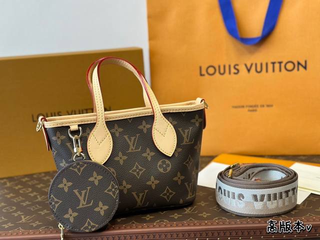 原单 实用通勤又百搭，上班族必备的neverfull居然出新尺寸了 这回 Louis Vuitton 将它缩小重新诠释或许成为八月最有潜力的it Bag今年的新