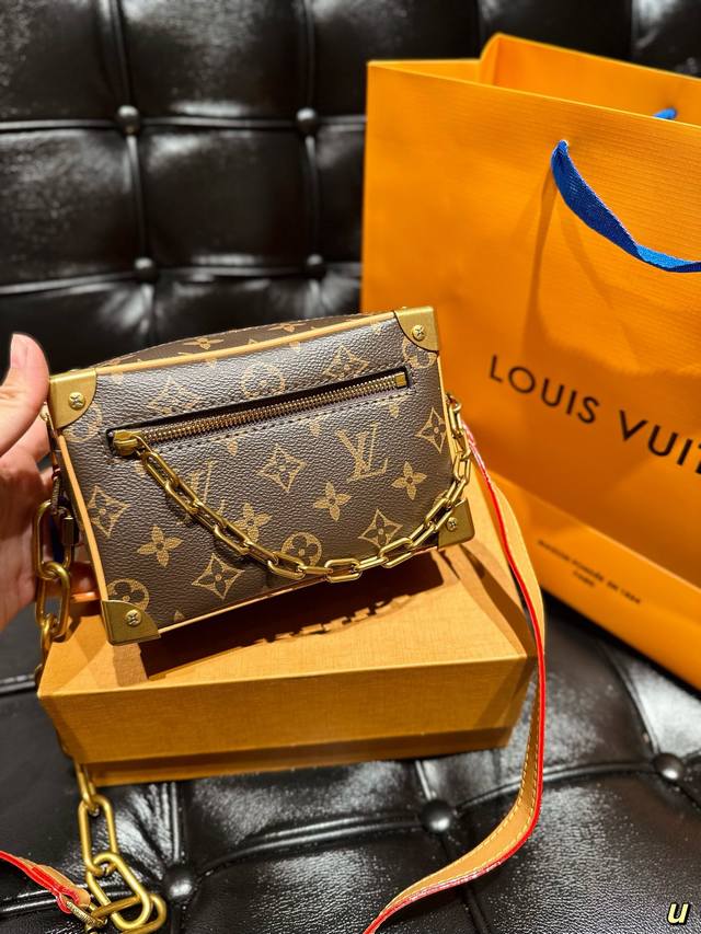 Lv 路易威登 Virgil Mini Sofe Trunk链条 盒子包 斜挎包 M44480 尺寸20Cm 礼盒包装