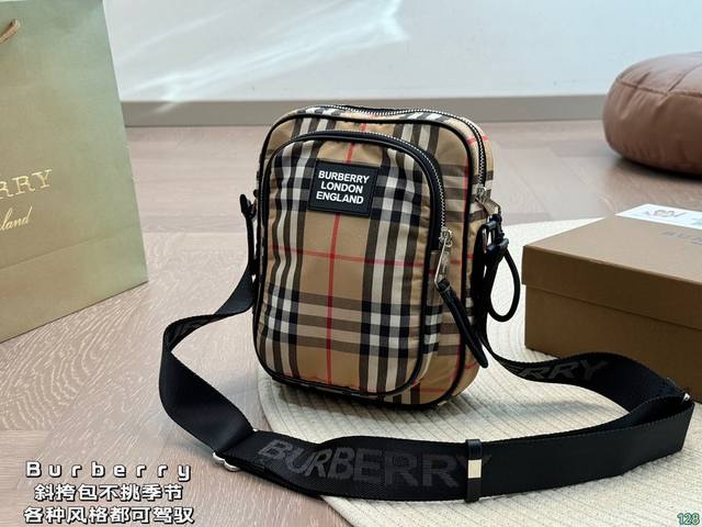 配盒 Burberry 巴宝莉斜挎包 不挑季节 一眼吸住 不止英伦风 各种风格都可驾驭 尺寸18 22 - 点击图像关闭