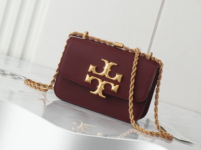 原单质量 全皮系列，新品注意细节 Tory Burch Eleanor Samll Convertible Shouldet Bag新款豆腐包，经典box包型， - 点击图像关闭