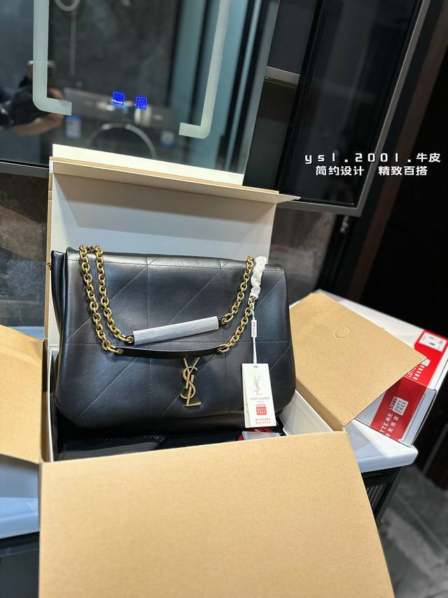 Ysl Jamie绗缝纹路购物袋 大tote感觉太温柔了简直 随意搭配都出彩#Ysi 大号40 30Cm