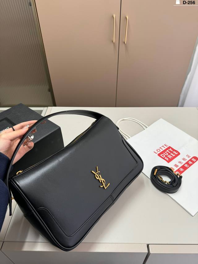 圣罗兰ysl Hobo 饭盒包 复古优雅 满满的高级感 大小适中 容量感人 D-256尺寸29.9.18折叠盒