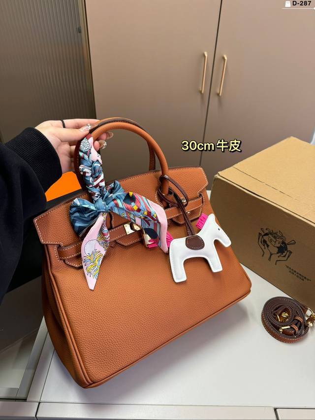 30厘米 爱马仕hermes Birkin铂金包 简直无法拒绝 超显气质 高级感十足 集美必入款 D-287尺寸30.16.21折叠盒飞机盒