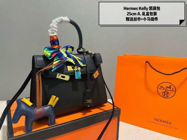 礼盒包装 爱马仕上新hermès 百搭手掌纹凯莉包 高端质量 专柜最新款 明星同款 人手必备款 Hermès每个女孩的必备品 手提肩背 特别实用 送人自留都有面