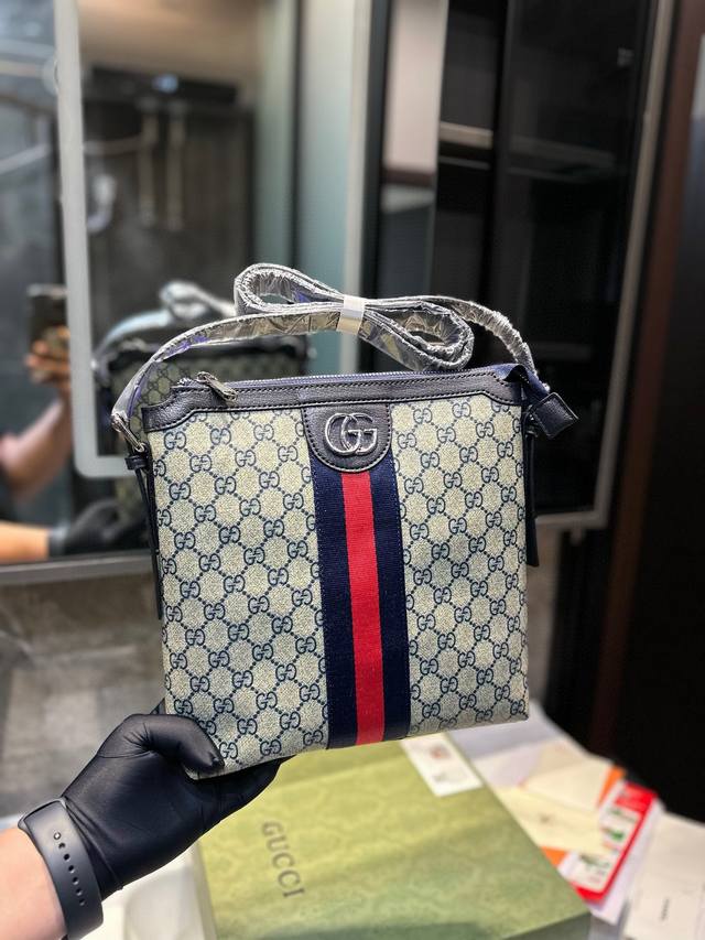 礼盒包装 Gucci 古奇 Ophidia系列gg印花单肩包 斜挎包 采用原厂材质 高端品质s尺寸25／7／26