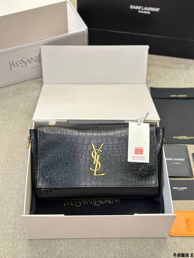 顶级原单 牛皮 Ysl 链条包 Kate Chain And Tassel Bag In Textured Leather 最新最佳最实用的尺寸28Cm！这个系