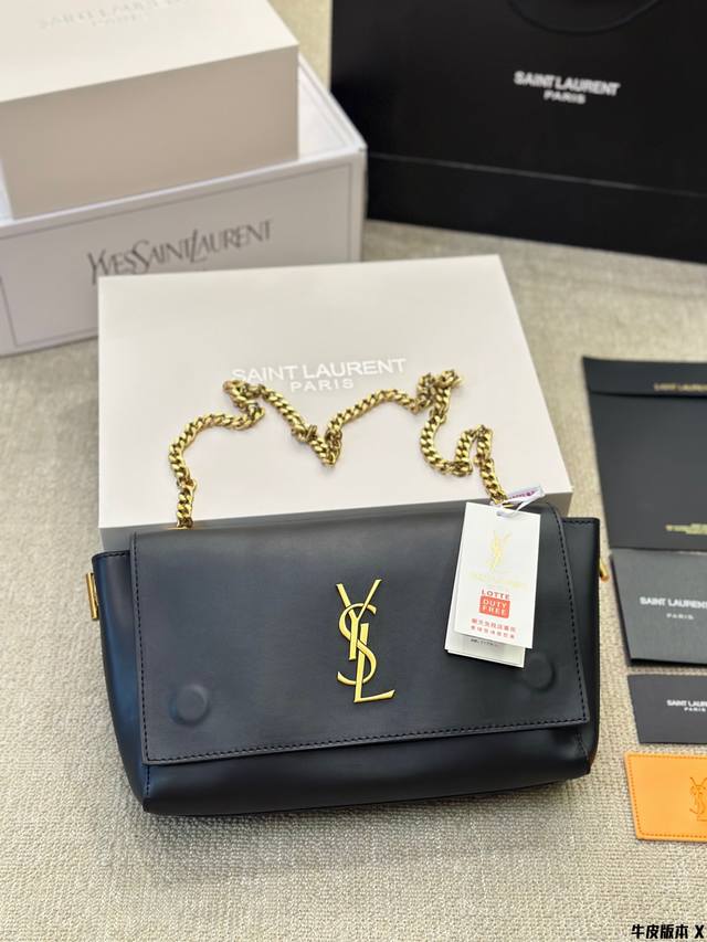 顶级原单 牛皮 Ysl 链条包 Kate Chain And Tassel Bag In Textured Leather 最新最佳最实用的尺寸28Cm！这个系