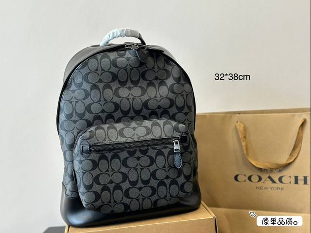 Coach双肩包 尺寸32*38Cm 男女通用款 春节回家 双肩必备品