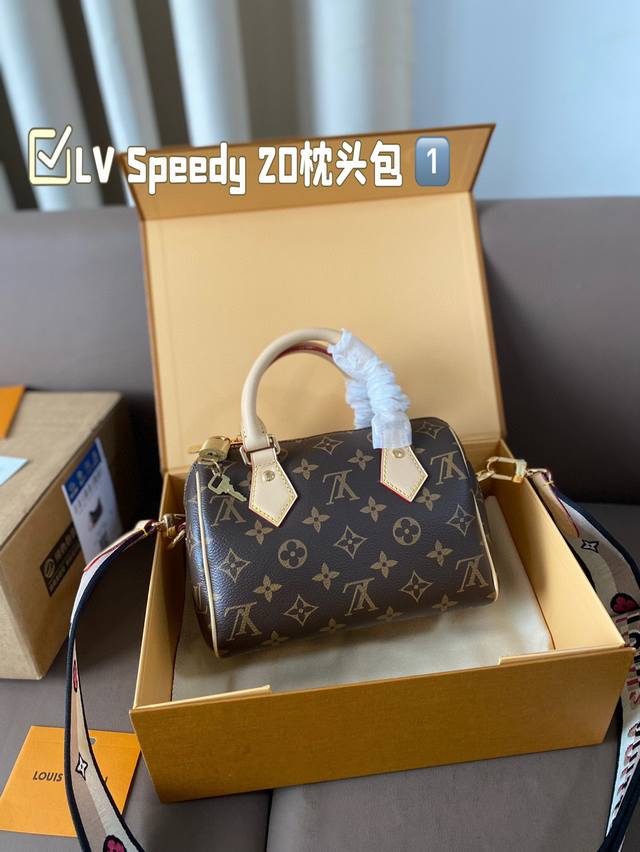 Lv Speedy 20枕头包 经典系列 时尚百搭 独特的艺术气息 颜值高 日常出街首选 尺寸 20*15