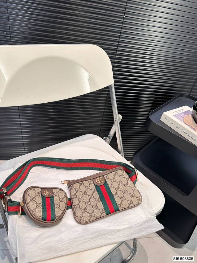 酷奇包胸二合一gucci 升提整体穿的搭时和尚品味打随造行出心型造 寸尺：19 14 货号698805